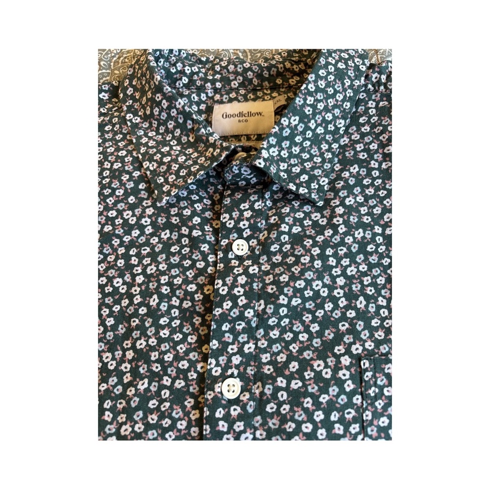 Goodfellow & Co Floral Casual Button-Down Shirt XXL